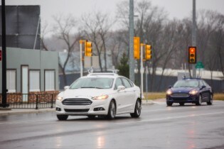 Fusion Hybrid Research Vehicle at Mcity